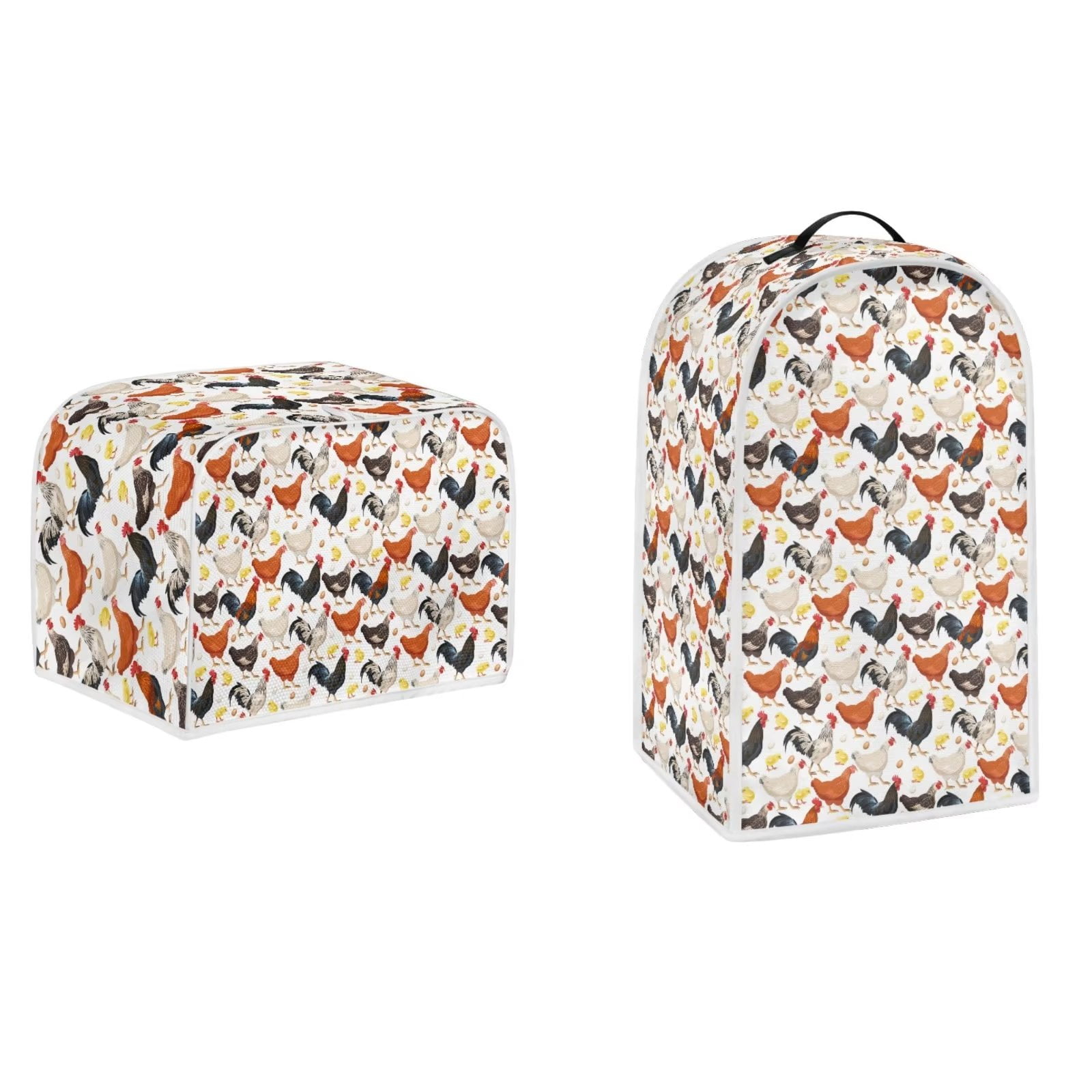 NETILGEN Mini Roosters Print Blender Cover Dust Cover OilProof