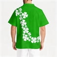 thumbnail image 6 of Fgvctg St. Patrick's Day Mens Scrubs Funny Short Sleeve Cute Shamrock Clover Print Scrub Tops Plus Size V Neck Work Shirt Scrubs Workwear Nursing Uniforms Medical T Shirts with Pocket Green XL, 6 of 6