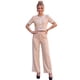 thumbnail image 1 of Conjunto Casual para Mujer 2 Piezas Blusa Crop con Botones Decorativos y Pantalón Palazzo de Pierna Ancha, 1 of 5