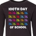 thumbnail image 4 of Inktastic 100th Day of School with Tally Marks Long Sleeve Youth T-Shirt, 4 of 5