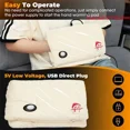 thumbnail image 6 of Usb Rechargeable Hand Warmer Electric Heating Hand Warmer Winter Hand Muffs Us, 6 of 6