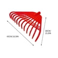 thumbnail image 3 of Plastic Rake Thickened Raking Grass Rake Agricultural Rubber Rake Withered Leaves Rake Rake Leaf Rake Leaves Rake Iron Rake Gardening Tools, 3 of 3
