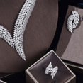 thumbnail image 4 of Ensemble de Bijoux de Mariage en Zircon Cubique 2023, Ensemble de 4 Pcs pour Femmes, Reproduction de Marque de Bijoux, 4 of 5
