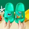 thumbnail image 5 of Cathalem Toddler Girl Slippers Kids Cloud Slides Boys Girls Shower Slippers Slip on Slide Sandals Non-slip Summer Beach Pool Shoes (Green,11), 5 of 6