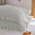 thumbnail image 4 of Yannianjz Summer Pillowcases, Non Slip Non Shedding Ruffle Pillow Covers, Breathable Cotton Pillow Protectors for Bed Sofa Chair, Home Decor Bedroom Living Room, 4 of 6