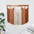 thumbnail image 7 of Jiibva Macrame Wall Hanging Boho Handmade Woven Tapestry Tassel Craft Ornament Wall Art Natural Cotton Rope Bohemian Chic Wall Decor, 7 of 7