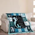 thumbnail image 2 of Mermaid Blanket Mermaid Tail Throw Blankets Cozy Fleece Flannel Blanket Plush Lightweight Blanket Mermaid Gifts for Little Girls Women Kids Teens Adults for Couch Sofa Bed 60"X80", 2 of 6
