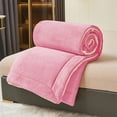 thumbnail image 6 of Beautynvta Twin Thick Warm Blanket, Fleece Velvet Blanket, Super Soft Fuzzy Flannel Fleece Blanket for Autumning Winter, 59''x78.7'', Hot Pink, 6 of 6