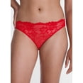 thumbnail image 2 of Joyspun Women's Lace Cheeky Panties, 3 Pairs, Red/Rio Plum/Black, Size XL, 2 of 8