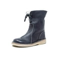 thumbnail image 1 of Bellella Ladies Snow Boots Mid-Calf Riding Boot Pull On Winter Booties Lightweight Bootie Work Warm Shoes Black 7, 1 of 2