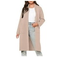 thumbnail image 2 of Puntoco Abrigo Mujer Otoño E Invierno Recto Cardigan Botón Bolsillo Abrigo Liquidación Puntoco Puntoco-1, 2 of 4