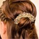 thumbnail image 4 of WEUVEB Peine De Novia Con En Cristal Dorado Ideal Para Bodas Y Celebraciones, 4 of 6
