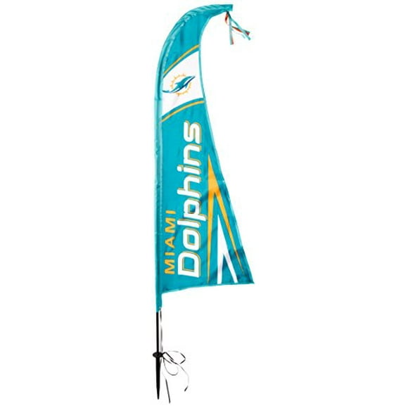 Fremont Die NFL Miami Dolphins Drapeau à Plumes 44 Pouces, Couleurs de l'Équipe