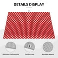 Adobk Red Polka Dot Dish Drying Mat for Kitchen Counter Absorbent