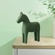 thumbnail image 5 of Estatua moderna de caballo troyano de madera de Morandi Furnishings, adorno decorativo para el hogar Verde, 5 of 9