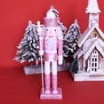 thumbnail image 6 of Techinal Nutcracker Ornament Walnut Soldier King Puppet Wooden Figures Christmas Decor, 6 of 13