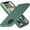 Midnight Green, variant on DTTO iPhone 12/12 Pro Case, Liquid Silicone Shockproof Cover [Enhanced Camera and Screen Protection] with Honeycomb Grid Cushion for iPhone 12/12 Pro 6.1” 2020, Midnight Green