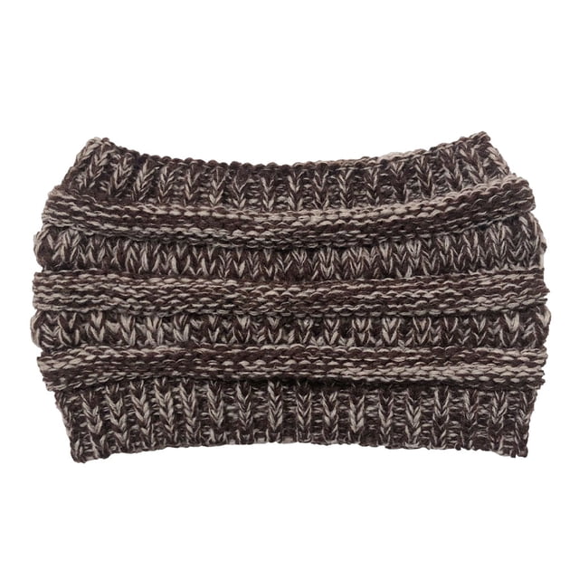 Jumpingount Diadema cálida, agradable a la piel, ligera, portátil, gorro de lana, gorros suaves de invierno, gorros elásticos retorcidos para Sombreros Café