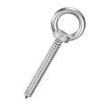 thumbnail image 1 of Uxcell 1-Pack Perno de Ojo de Acero Inoxidable 304 M12x100mm con Hombro para Asegurar Madera/Columpio/Hamacas Plata, 1 of 7