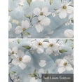 thumbnail image 6 of Gardenia Flowers Kitchen Valances for Windows Farmhouse Linen Window Valance Curtain for Living Room Window Treatment Summer Botanical Plants Watercolor Valance Rod Pocket Topper Drape, 60 x 18 Inch, 6 of 6