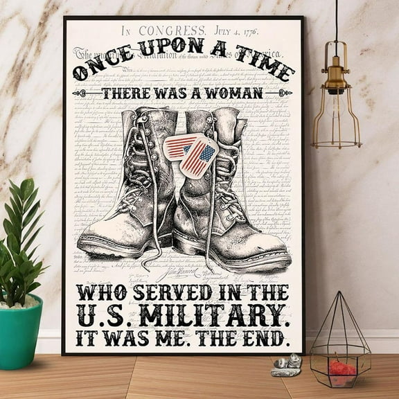 Veteran A Woman Who Served In The Us Military Paper Poster No Frame Matte Wall Art Decor 11 x 17 Inch Poster