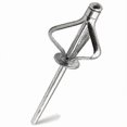 thumbnail image 2 of 50pcs Silver Pop Folding Blind Rivet Aluminum Alloy Rivet 32mm 40mm 48mm Bolt Steel Shank Mandrel Exhaust Rivets Fasteners, 2 of 2