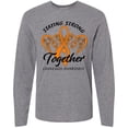 thumbnail image 3 of Inktastic Leukemia Awareness Staying Strong Together and Orange Ribbon Long Sleeve T-Shirt, 3 of 5
