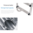 thumbnail image 3 of 4X Swimming Pool Ladder Rung Steps Stainless Steel Replacement Anti Slip Ladder Swimming Pool Accessories,4 x ladder pedal 8 x fixing screws(random),Silver, 3 of 6