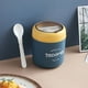 thumbnail image 3 of Fiambrera térmica Recipiente de comida con cuchara Material PP Taza de vacío Taza de sopa Vajilla de desayuno con aislamiento portátil lonchera, 1 pieza-azul Thermal Fiambrera ER, 3 of 5