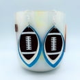 thumbnail image 5 of Football Team Mom Stuff - Snow & Cerulean Football Earrings - Football Accessory (Snow & Cerulean), 5 of 11