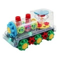 thumbnail image 2 of Transparent Small Train Toy, Bump-and-Go Battery-Powered Toddler Toy with Music & LED Lights, Interactive Crawling & Learning Toy for Babies, 17.7x10.7x9cm, 2 of 9