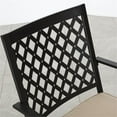 thumbnail image 5 of Patio Festival Metal 5-Piece Outdoor Dining Set in Beige & Black Finish, 5 of 9