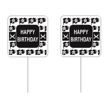 Toys Cupcake - Pirate Happy Birthday Cupcake Picks – 12 Pack