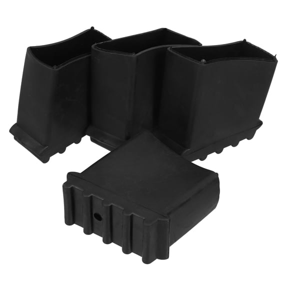 Werner Step Ladder Ladder Feet Covers Protector Pad: 4 Pcs Non Slip Ladder Feet Rubber Ladder Feet Replacement Step Ladder Feet Foot Mat Cushion Covers Non- Skid Ladder Pads(Black)