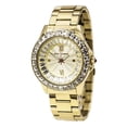 thumbnail image 1 of BJ00004-16 Women's Crystal Bezel Champagne Dial Yellow Gold Steel Bracelet Watch, 1 of 1