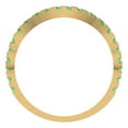 thumbnail image 5 of 0.36 ctw Wedding Band for Women - 14K Yellow Gold Simulated Green Diamond Stackable Eternity Ring, 5 of 6