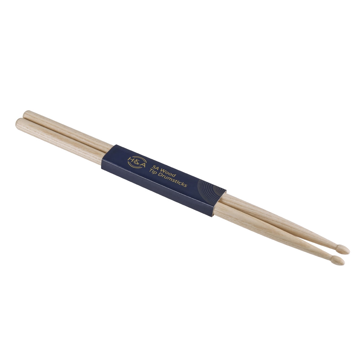 H&A Double-Braced Drum Throne with Walnut 5A Wood Tip Drumstick, Pair
