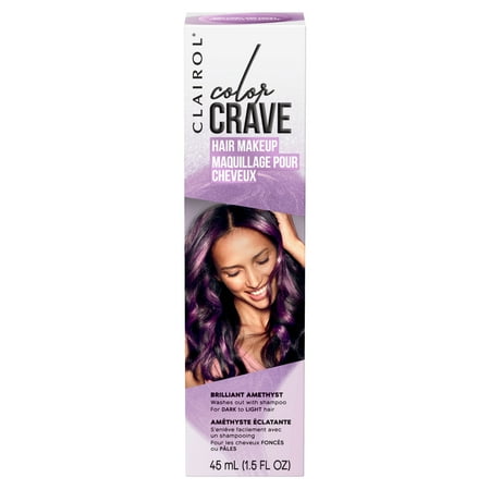 Clairol Color Crave Temporary Hair Makeup Brilliant Amethyst