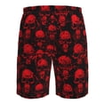 thumbnail image 6 of Naloa Red Skulls Men's Beach Shorts, Surfing shorts, Swim trunks, Quick Dry Swim Trunks for Surfing Beach Fun - Large, 6 of 9