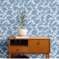 thumbnail image 2 of S4Sassy Peel & Stick Vinyl Wallpaper, Chic Branch & Leaf Wallpaper Contact Paper Waterproof- Blue, 25"x120", Textured Finish, Removable Wall Covering for Home Decor in Bedrooms, Renter Spaces, 2 of 9