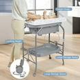 Kinbor Baby Diaper Changing Table 2 in 1 Portable Folding Changing