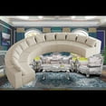 thumbnail image 3 of Plush Corduroy Curved Sectional Sofa with 12 Pillows | Modular Design | No Assembly Required, 3 of 7