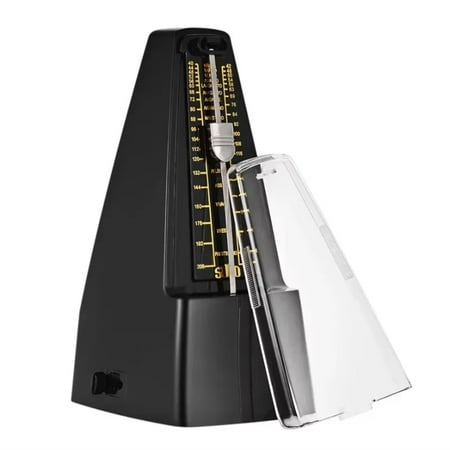 Standard Precision Mechanical Metronome is Suitable for Piano, Guitar, Violin, Bass and Other Instruments Black,1 * metronome,Black