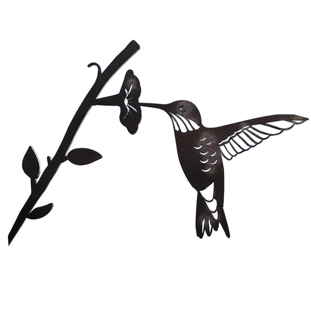 Decoración Metal Pájaro Silueta Árbol Decoraciones Jardín Al Aire Libre Arte Noticed HA043471-04