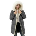 thumbnail image 6 of Turilly Women's Winter Long Coat Long Sleeve Jacket Hooded Jacket With Pockets Detachable Hat Collar, 6 of 6