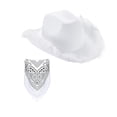 thumbnail image 4 of Sombrero Vaquero de Plumas para Caballeros, Estilo Festivo y Sofisticado, 4 of 9