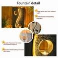 thumbnail image 5 of Water Feature Fountain Outdoor Garden Waterfall Faux Rust Finish with LED Lights for Patio Yard Pool Home Decor, 5 of 6