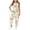 ZB-Beige, variant on MKOSPLRT Casual Jumpsuits for Girl V Neck Spaghetti Strap Jumpsuits Funny Stars Graphic Harem Long Overalls Lightweight Jumpers with Pocket