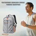 thumbnail image 3 of Business Anti Theft Laptop Backpack Carry On Backpack with Large Capacity & USB Interface Black/Light Grey/Dark Grey Color, 3 of 4