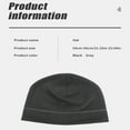 thumbnail image 4 of Black Winter Unisex Velvet Skull Caps Beanie Head Cap Hats for Men Comfortable 1Pack, 4 of 5